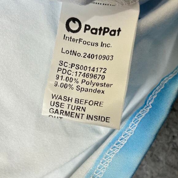 Winnie The Pooh Tee Youth 8-9 Blue White Tie-Dye Disney PatPat T-Shirt NEW - Picture 5 of 9